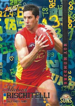 2016 Select Footy Stars - Hot Numbers #HN63 Michael Rischitelli Front